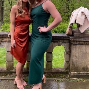 One shoulder, formal, wedding guest dress